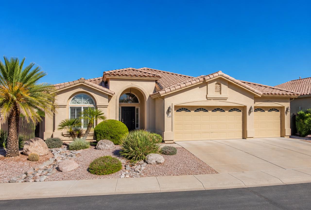 Representative photo of a single-story desert home in the Phoenix West Valley